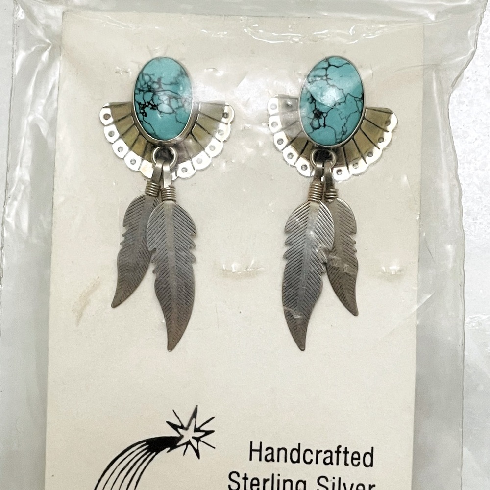 💎Turquoise & Sterling Earrings